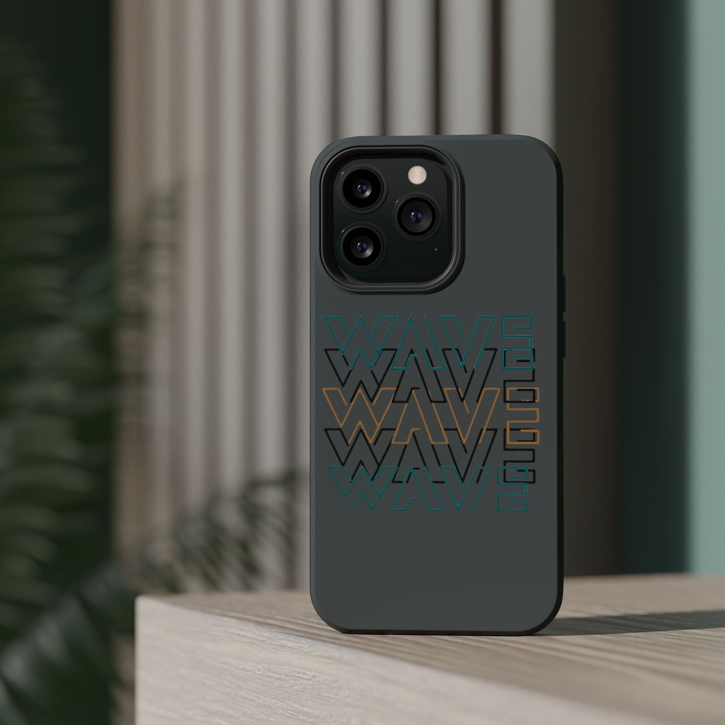 Stylish Magnetic Tough Cases | Wave Pattern Phone Case, Durable Phone Cover, Trendy Accessory for All Ages, Perfect Gift, Phone Protection