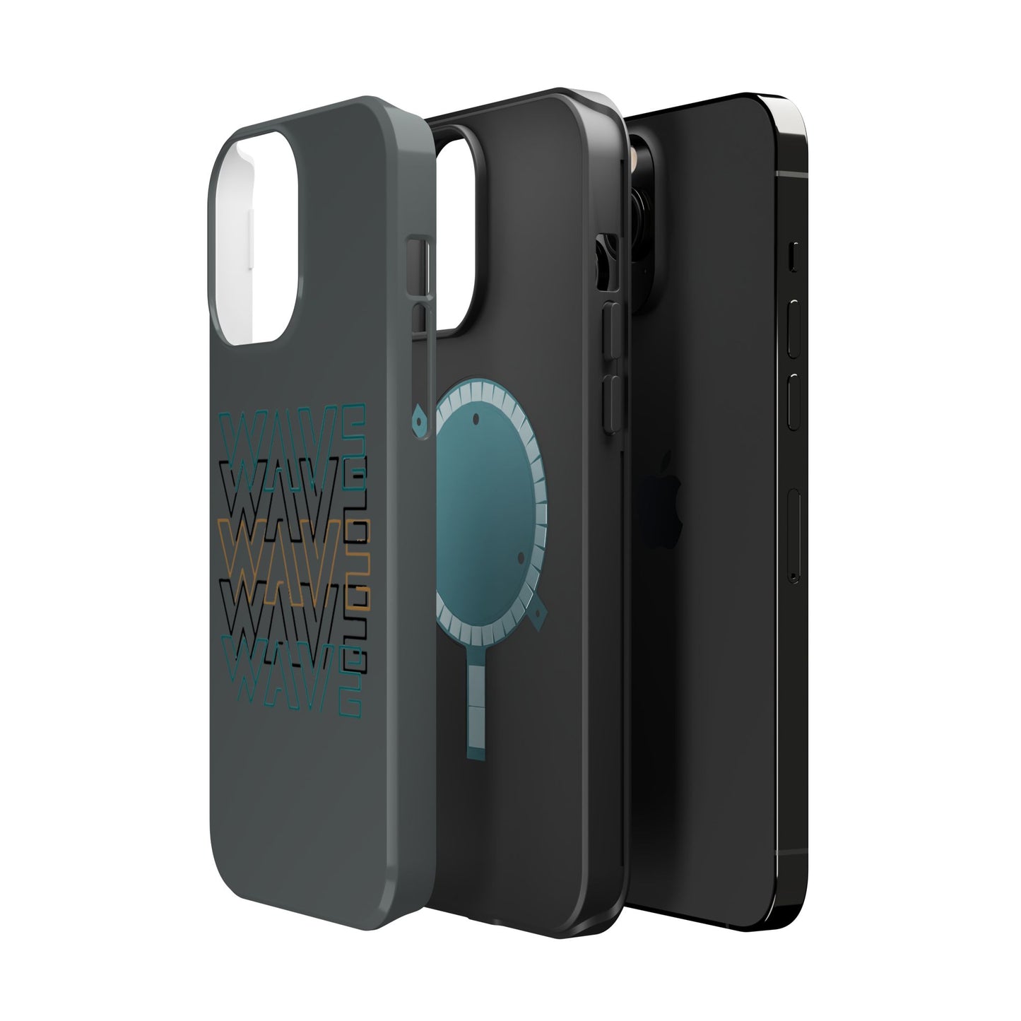 Stylish Magnetic Tough Cases | Wave Pattern Phone Case, Durable Phone Cover, Trendy Accessory for All Ages, Perfect Gift, Phone Protection