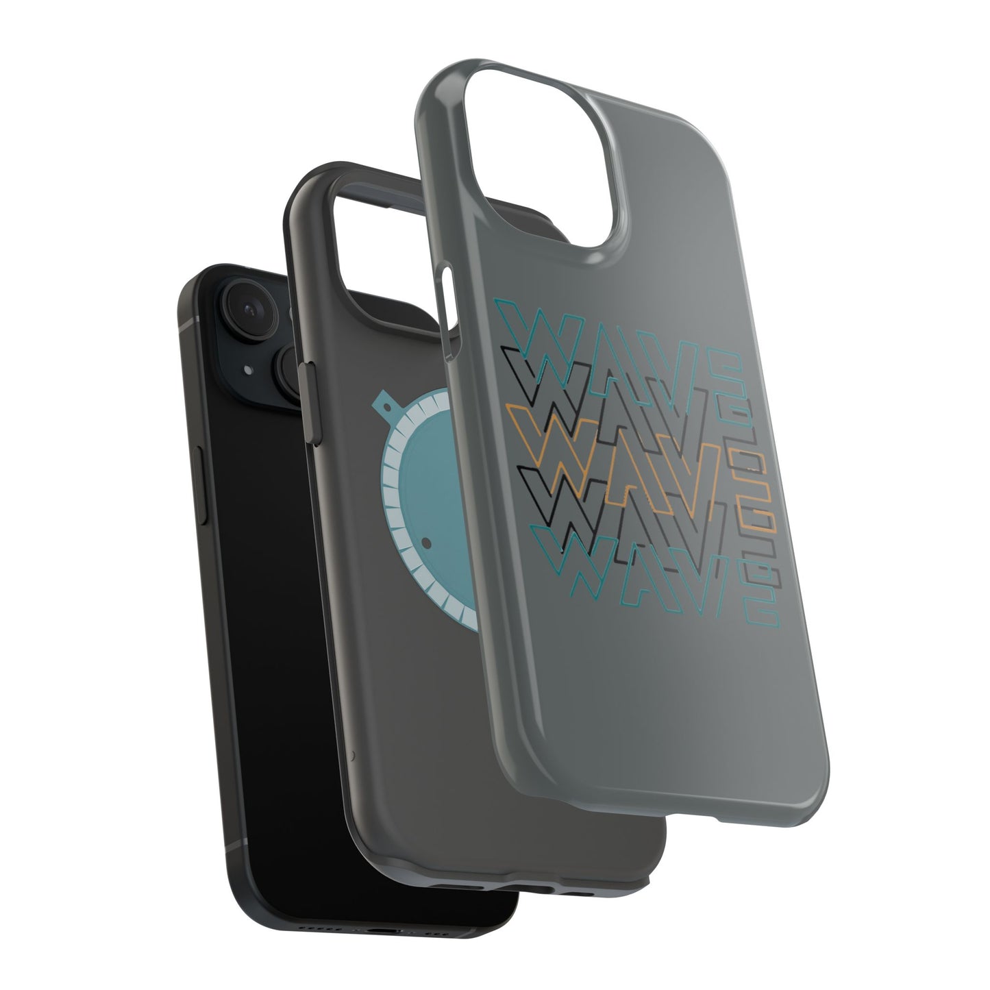Stylish Magnetic Tough Cases | Wave Pattern Phone Case, Durable Phone Cover, Trendy Accessory for All Ages, Perfect Gift, Phone Protection