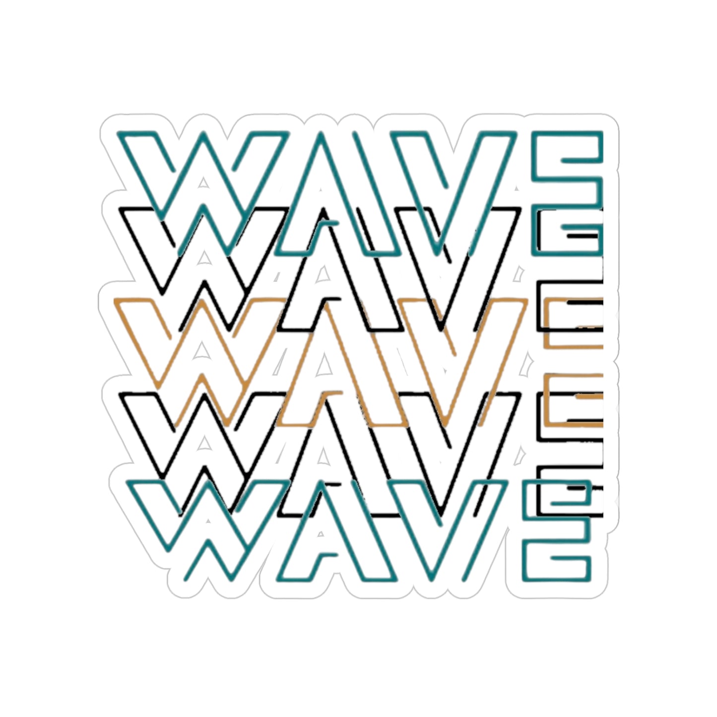 Stylish Outdoor Wave Stickers, Surf Decor, Waterproof Decals, Summer Vibes, Car Accessories, Fun Beach Gift