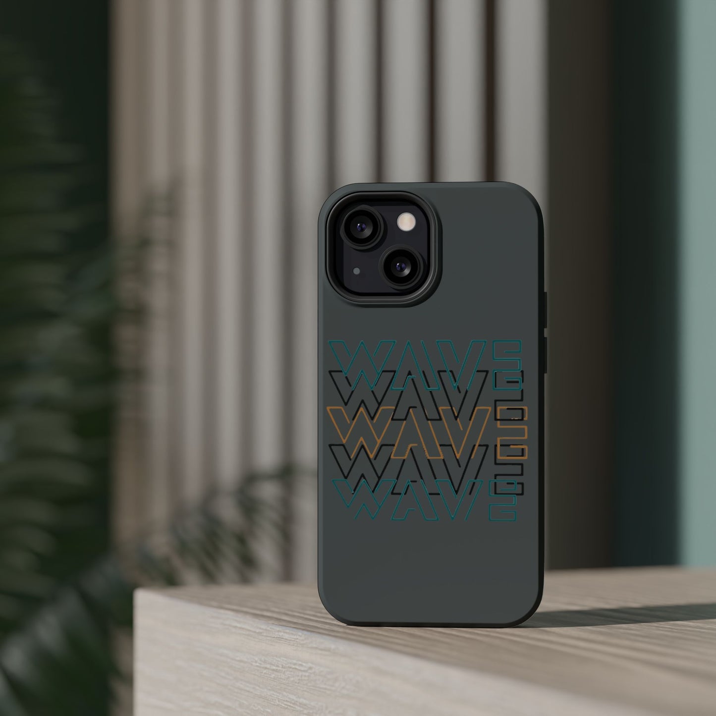 Stylish Magnetic Tough Cases | Wave Pattern Phone Case, Durable Phone Cover, Trendy Accessory for All Ages, Perfect Gift, Phone Protection