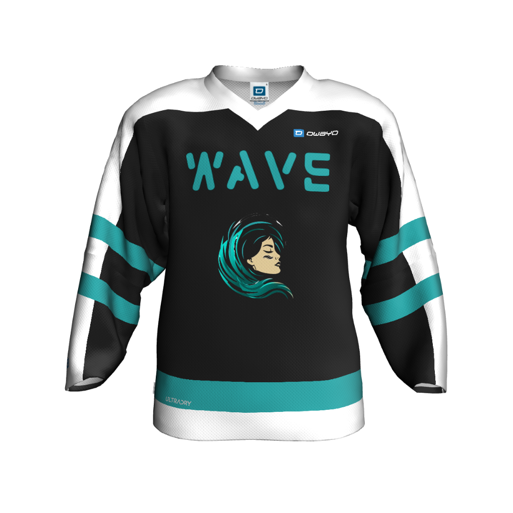 Kids WAVE V-NECK HOCKEY JERSEY (Customizable)