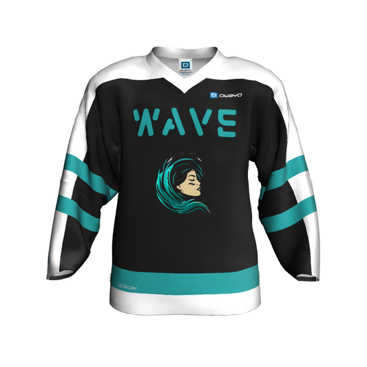 Kids WAVE V-NECK HOCKEY JERSEY (Customizable)