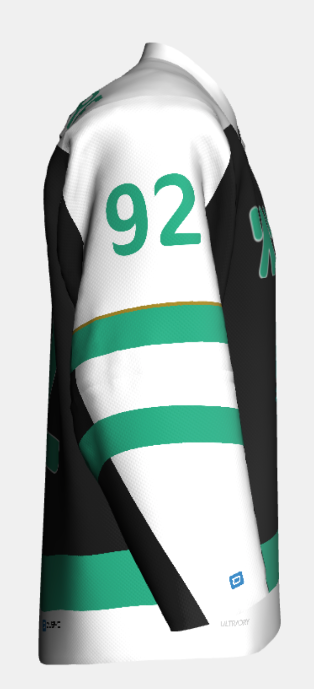 WAVE LACED V-NECK HOCKEY JERSEY (Customizable)