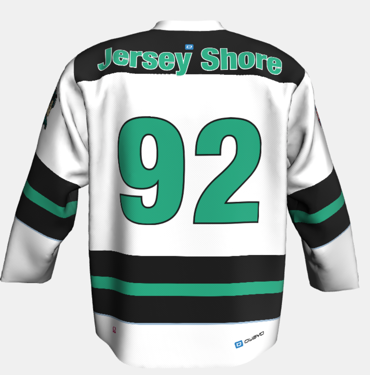 WAVE LACED V-NECK HOCKEY JERSEY (Customizable)