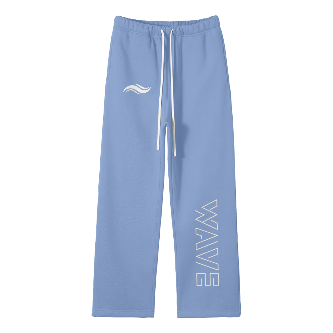Streetwear Unisex Solid Color Fleece Straight Leg Pants