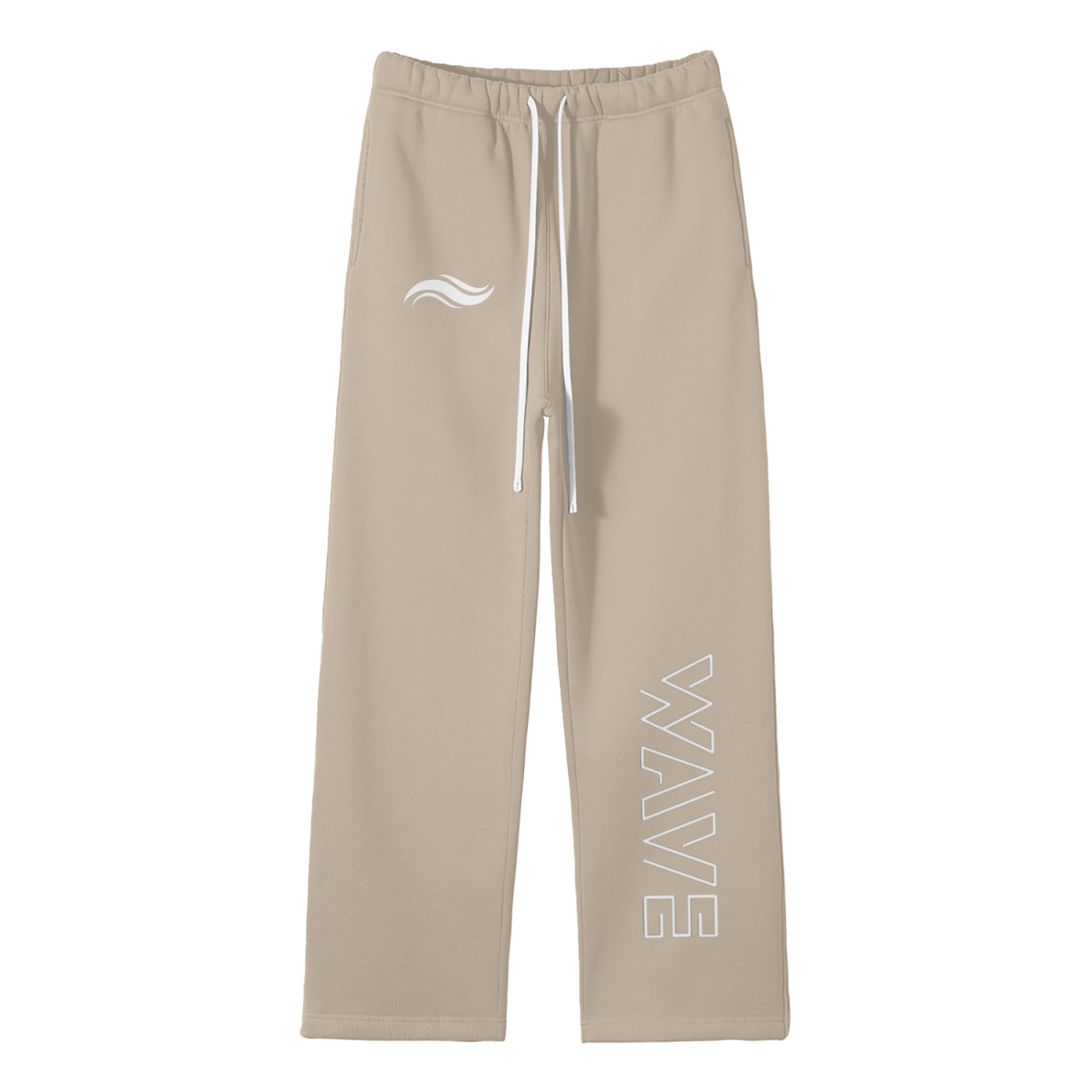 Streetwear Unisex Solid Color Fleece Straight Leg Pants