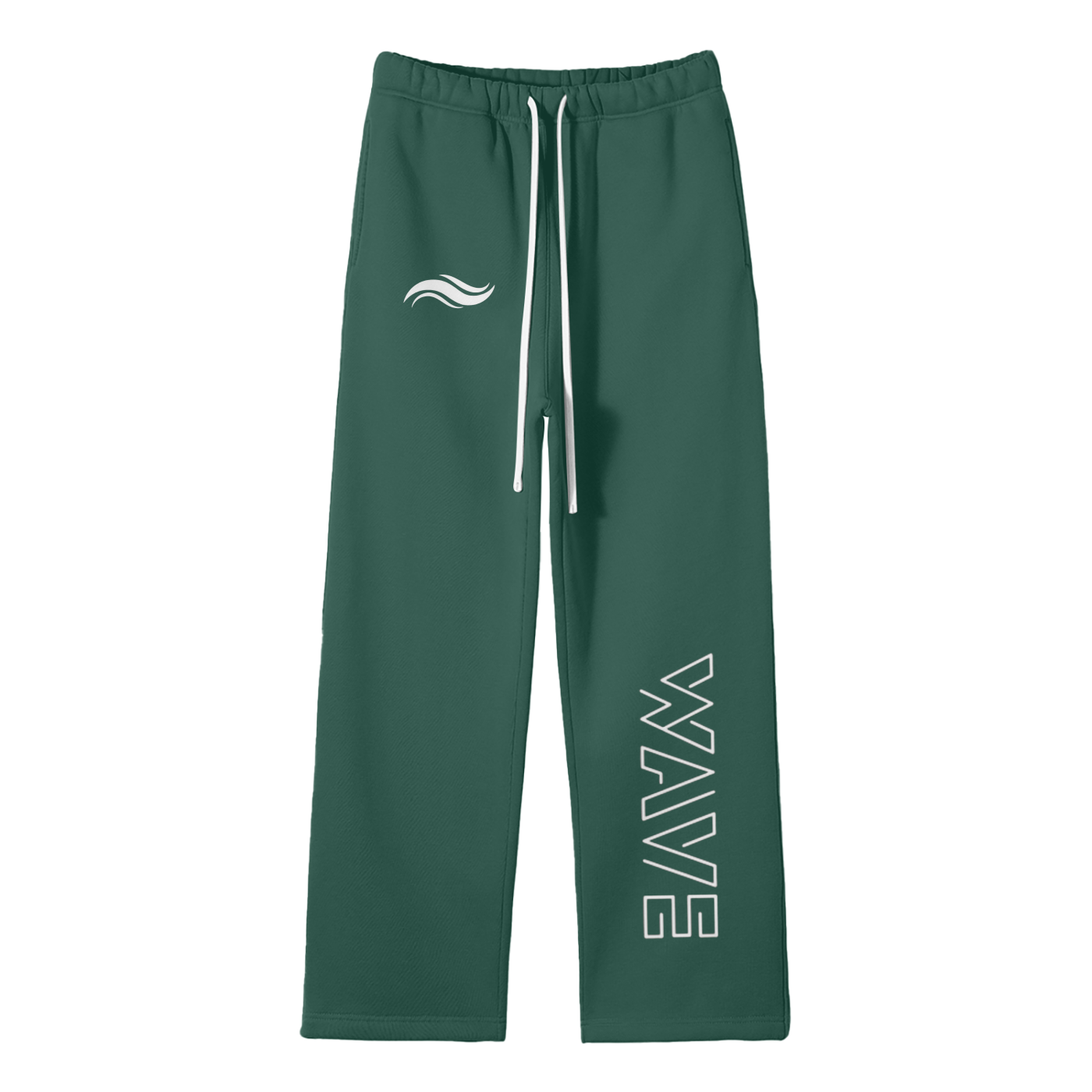 Streetwear Unisex Solid Color Fleece Straight Leg Pants